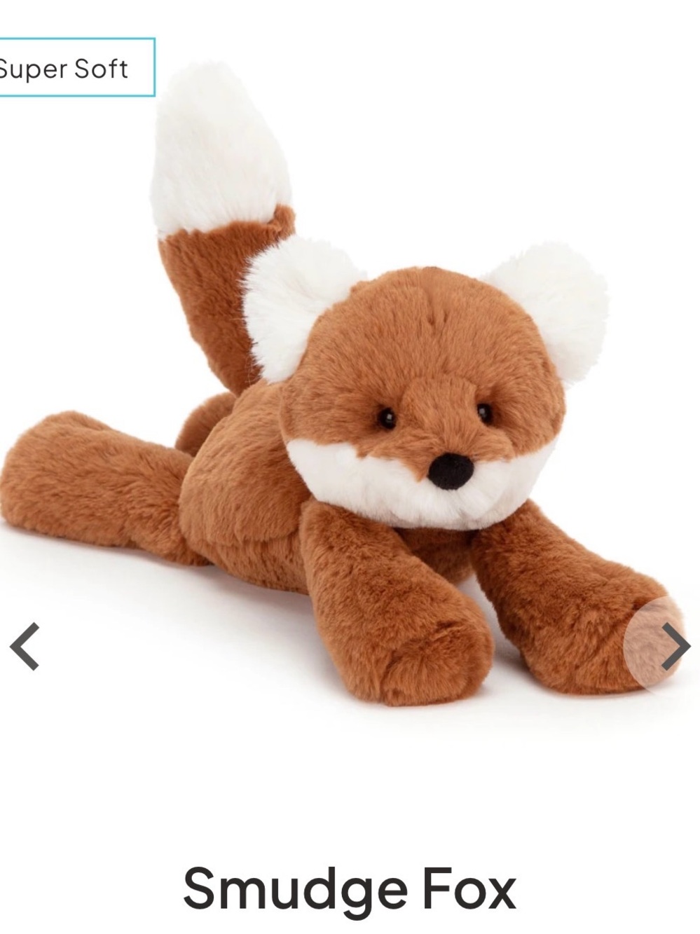 Jellycat Smudge Fox Medium NWT